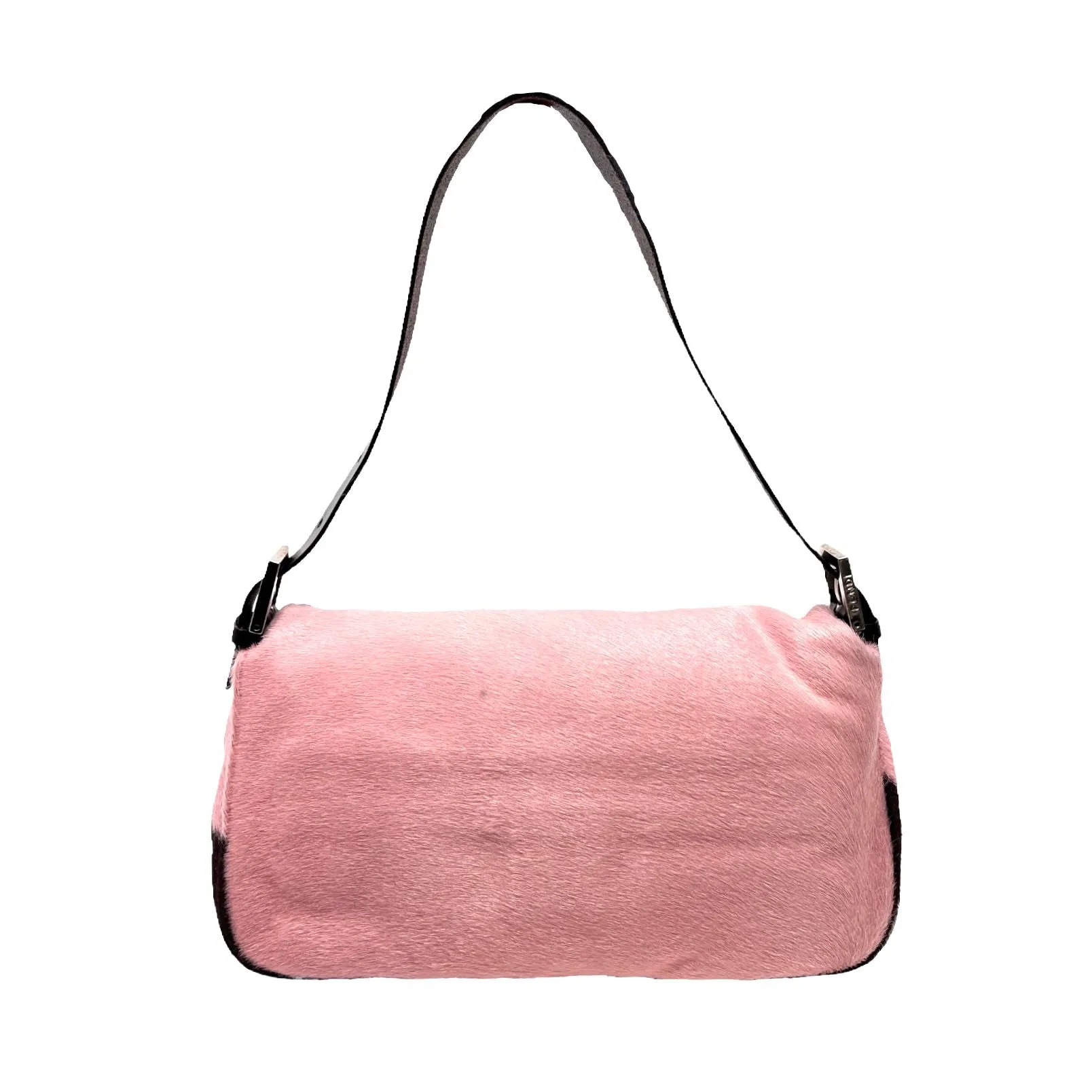 Fendi Pink Cow Print Baguette