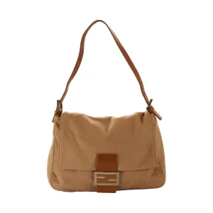 Fendi Tan Felt Mama Baguette