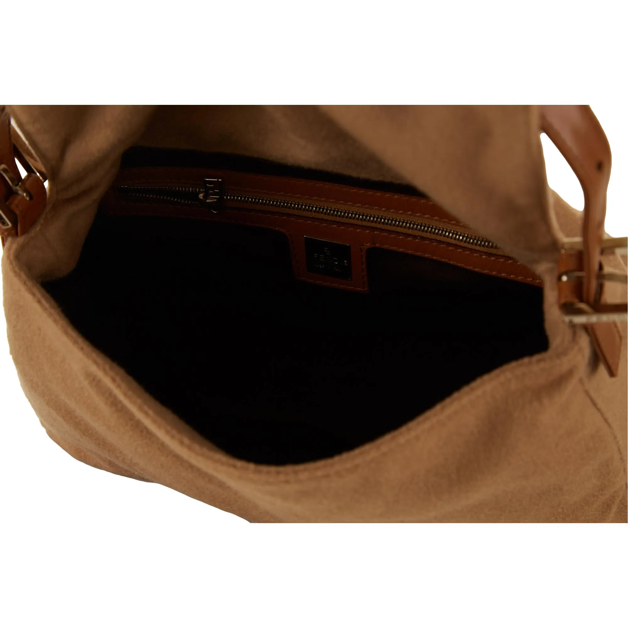 Fendi Tan Felt Mama Baguette