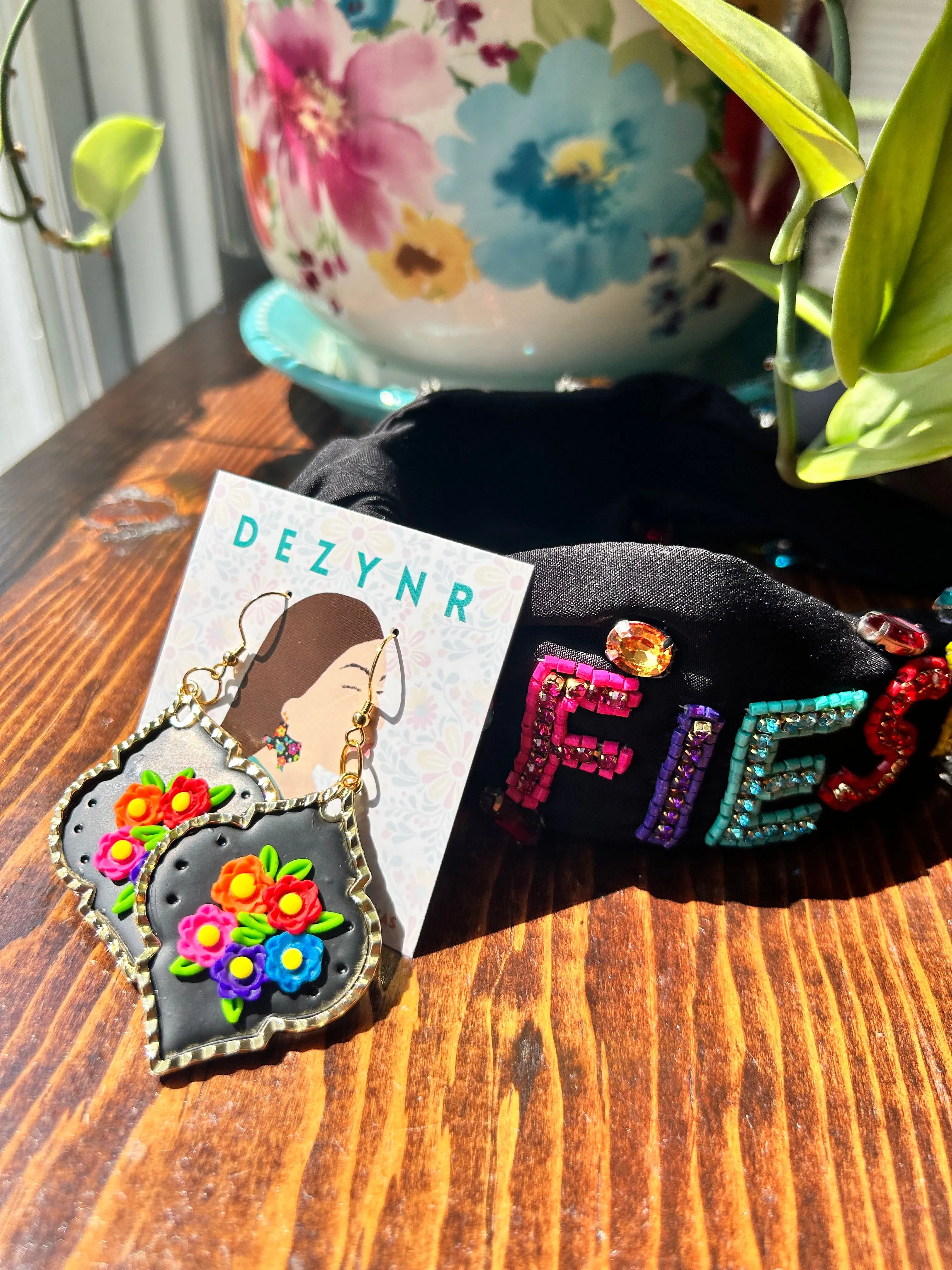 Fiesta Flowers with Gold