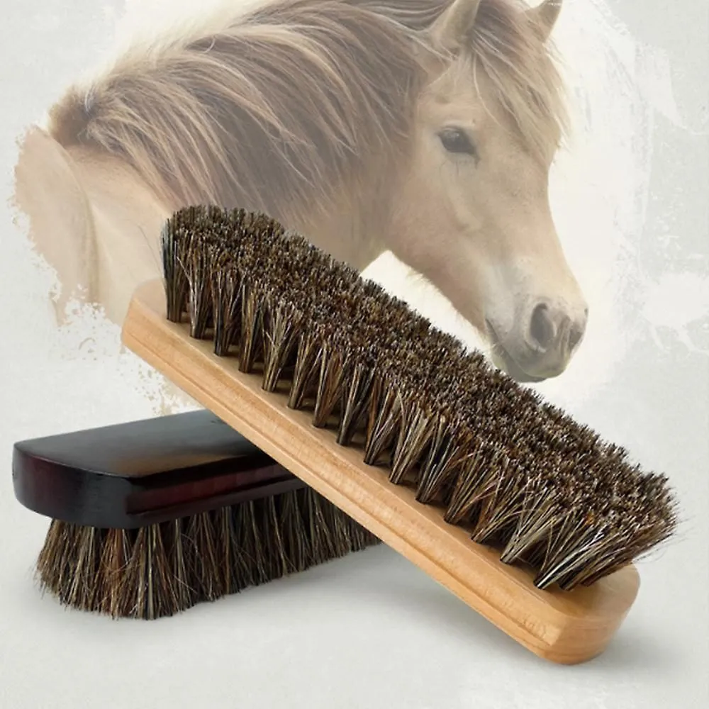 Fine Horsehair Soft Leather Cleaning Brush For Cleaning Upholstery, Cleaner Car
