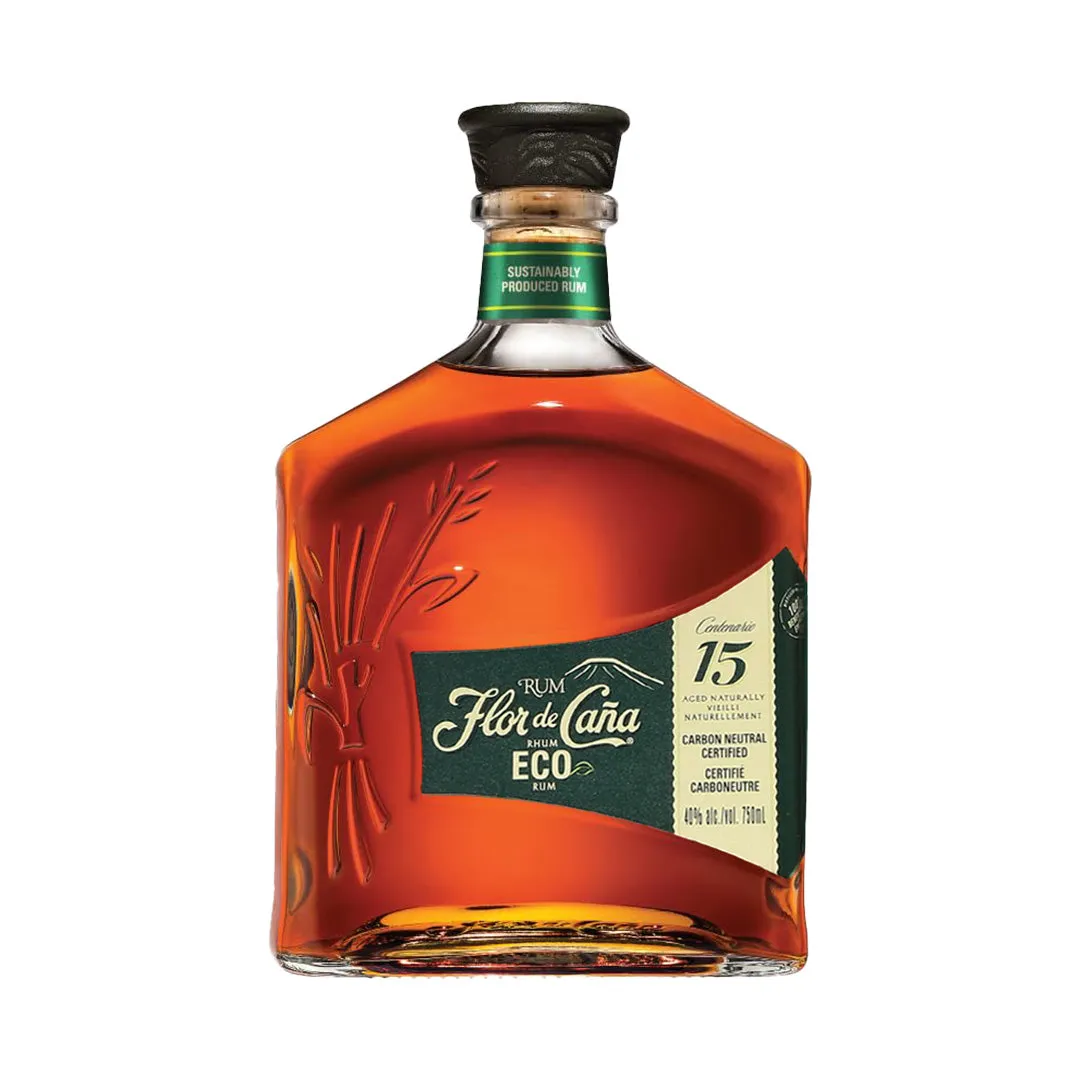 Flor De Cana Eco 15 Year Old Rum - 750mL