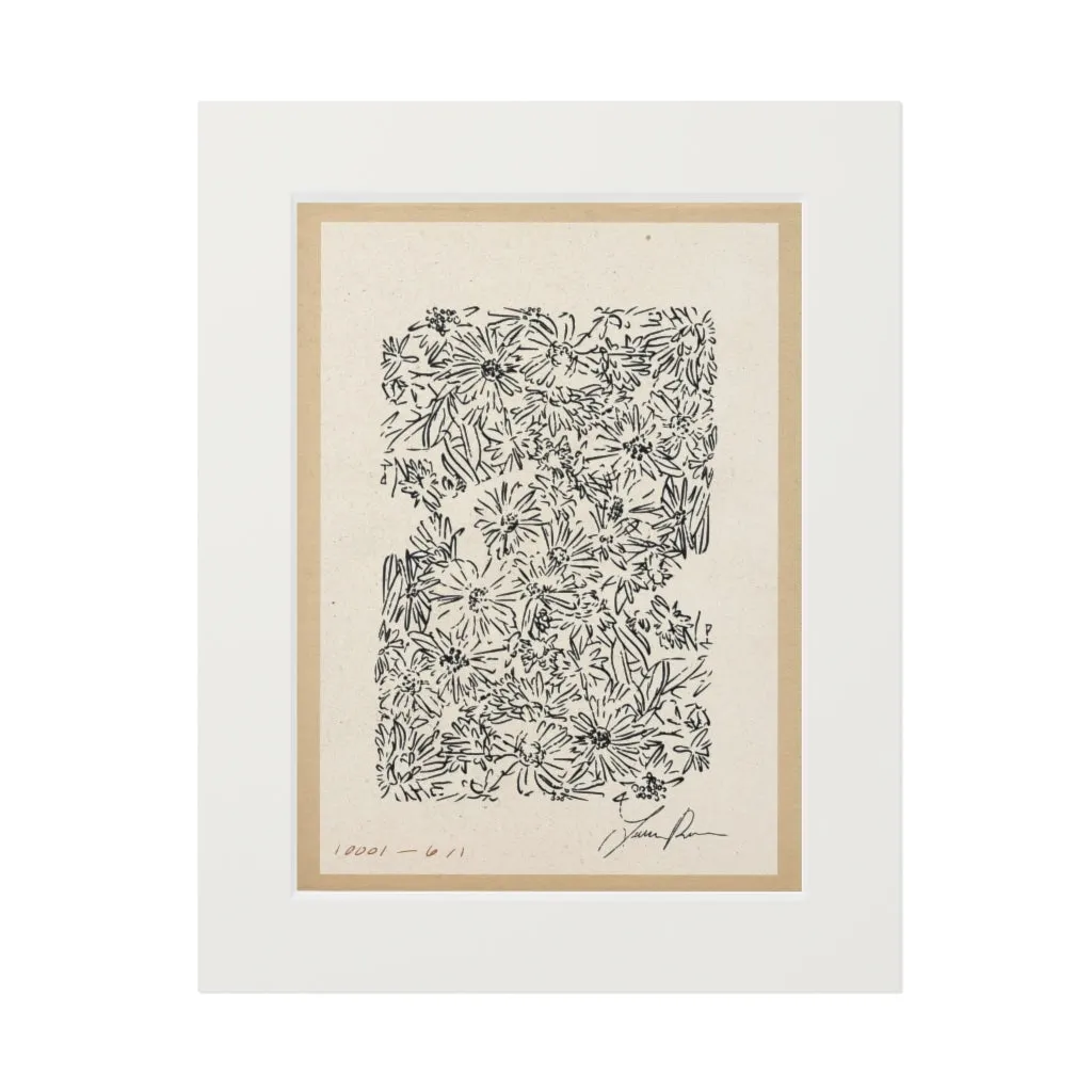 Floral Matted Fine Art Print