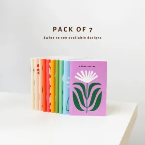 Floral Pocket Notebooks / Pack of 7
