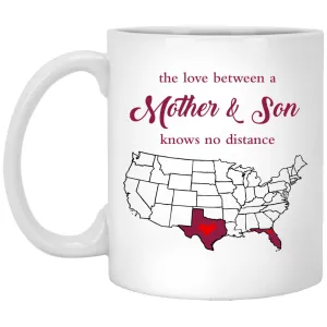 Florida Texas The Love Between Mother And Son Mug