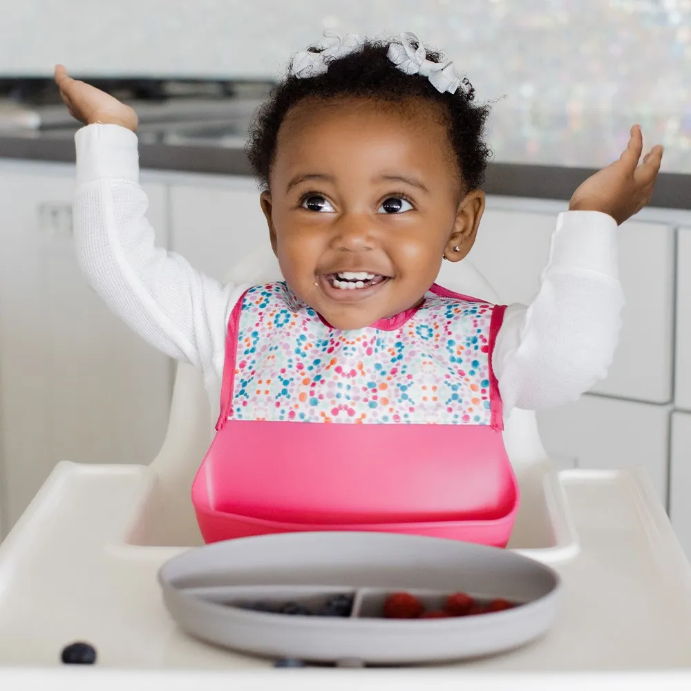 Foodie® Bib With Print 2-Pack: Watercolor