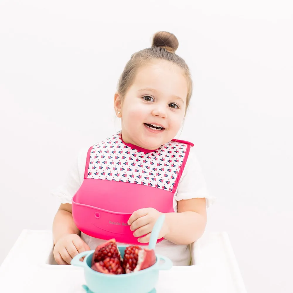 Foodie® Bib With Print 2-Pack: Watercolor