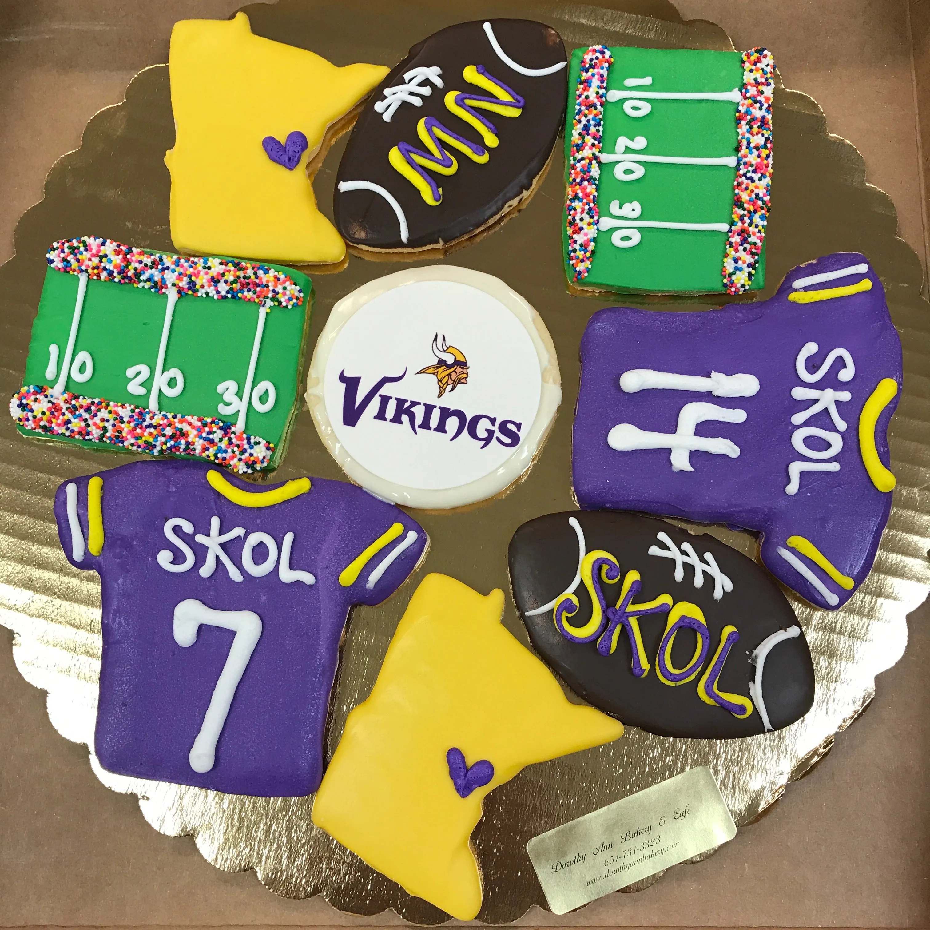 Football Cookie Tray