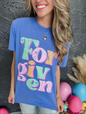 Forgiven Tee: Periwinkle