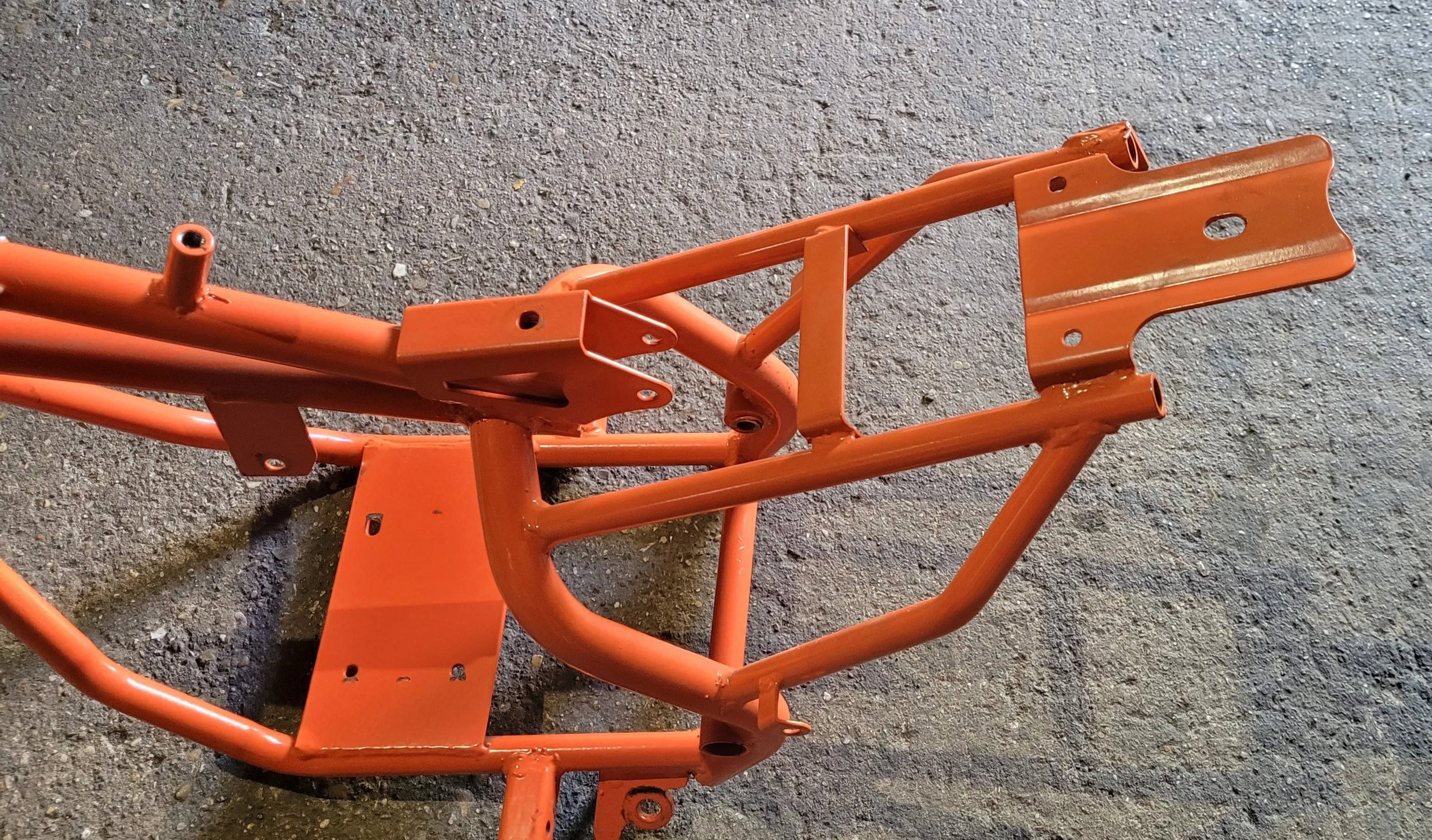 FRA40 49CC 2 STROKE MINI DIRT BIKE FRAME CHASSIS ORANGE