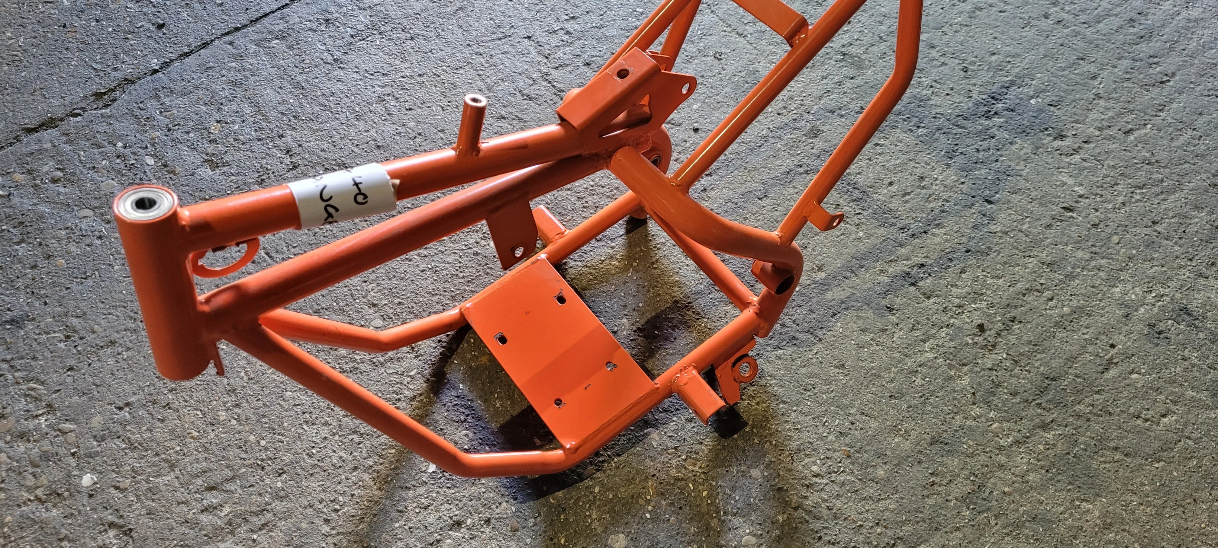 FRA40 49CC 2 STROKE MINI DIRT BIKE FRAME CHASSIS ORANGE