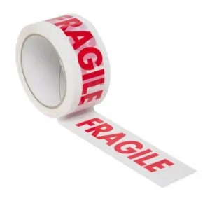 Fragile Warning Packaging Tape | Bold Red Writing For Delicate Items