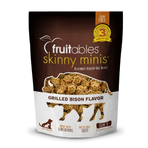 Fruitables Skinny Minis Grilled Bison 141g Dog Treats