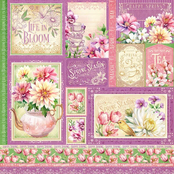 G45 - Season to Celebrate - 12x12 Single Sheet - Spring Cut a Part