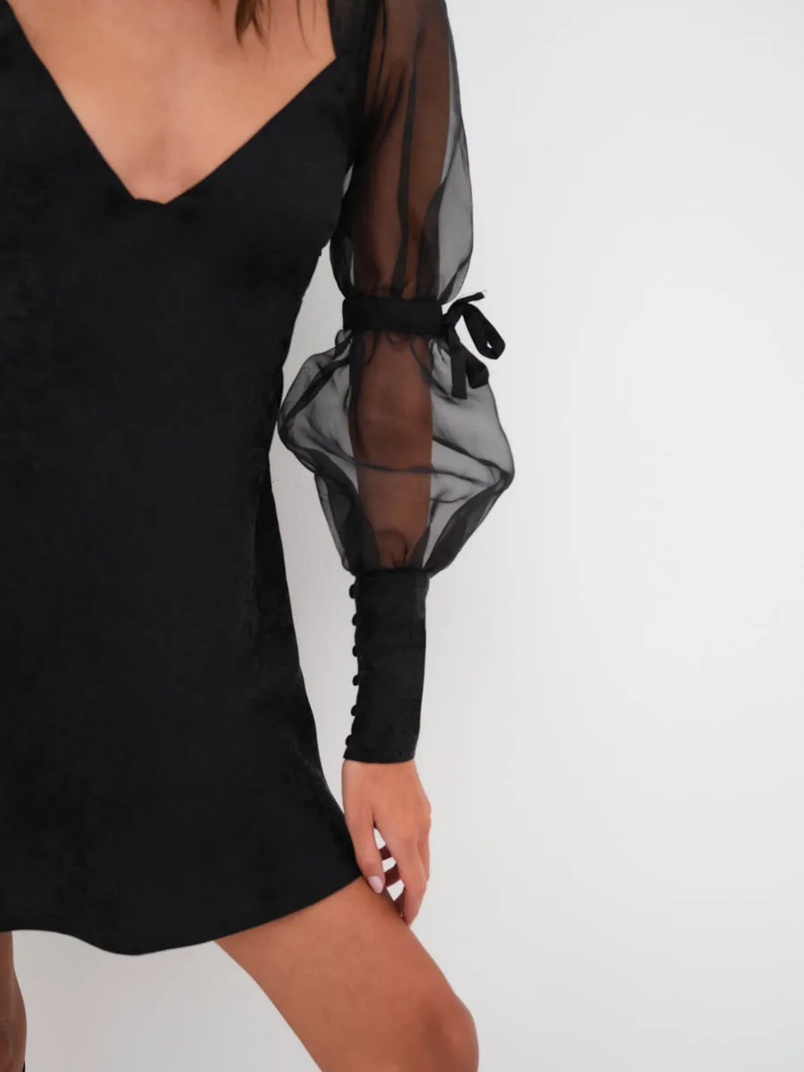 Gabrielle Puff Sleeve Mini Dress