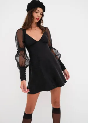 Gabrielle Puff Sleeve Mini Dress