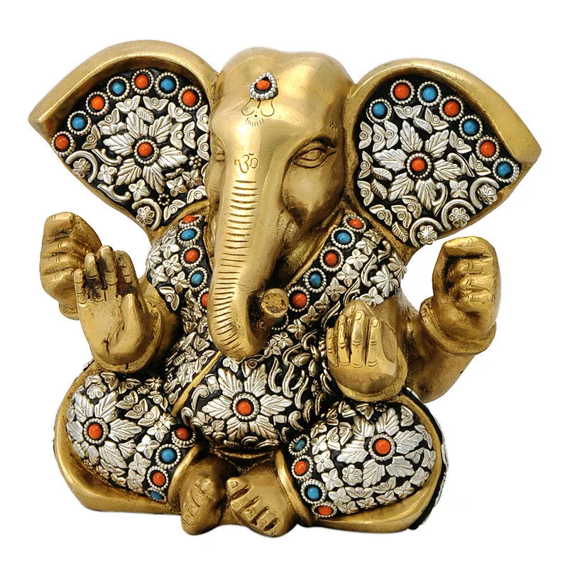 Gajakarna Ganesh Brass Statue