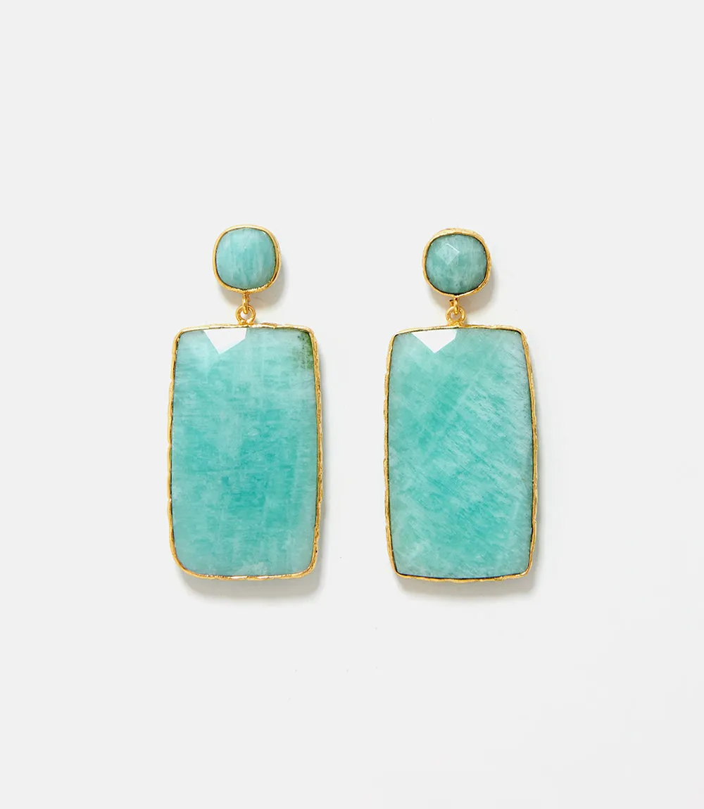 Gemstone Statement Earrings