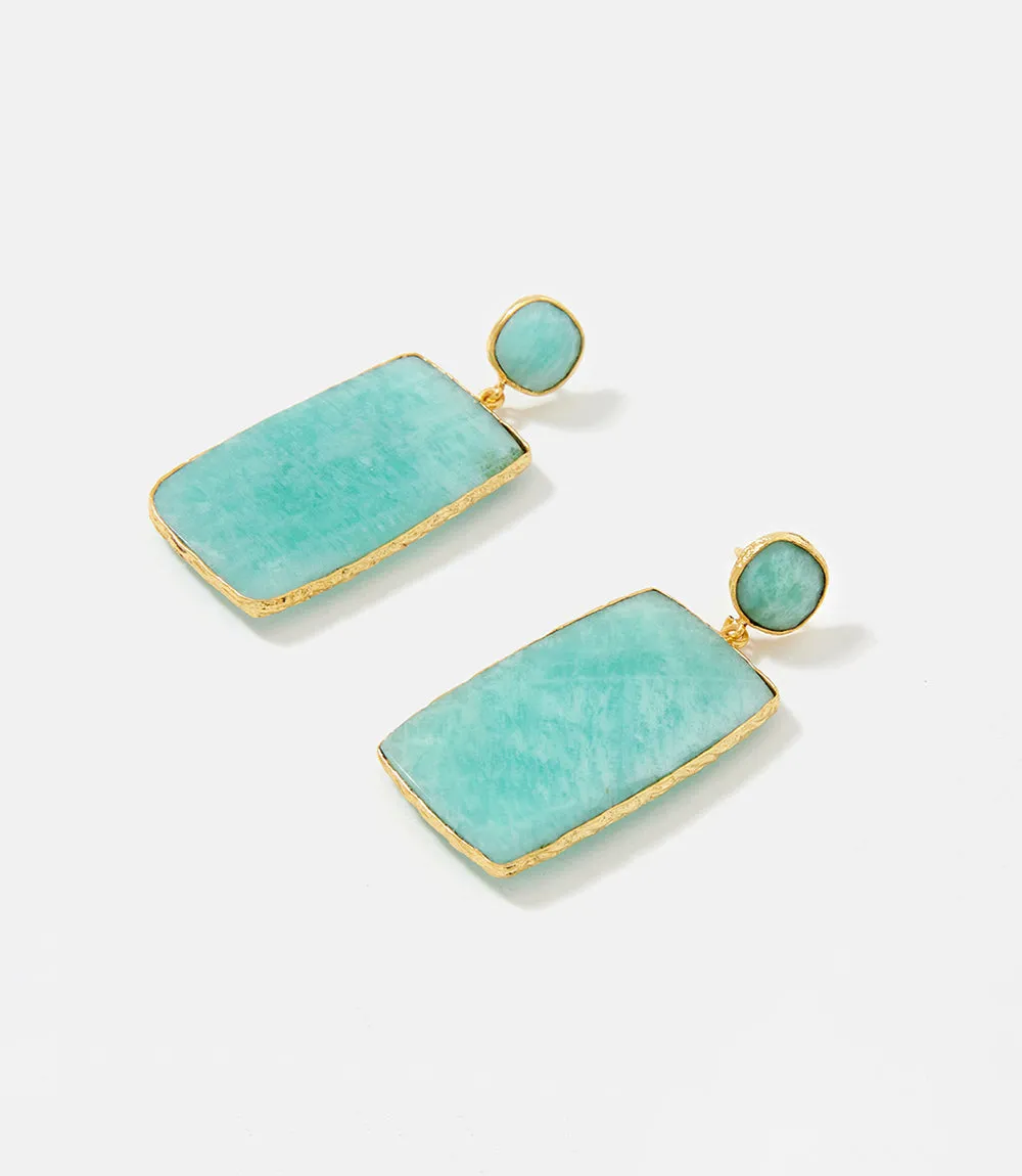 Gemstone Statement Earrings