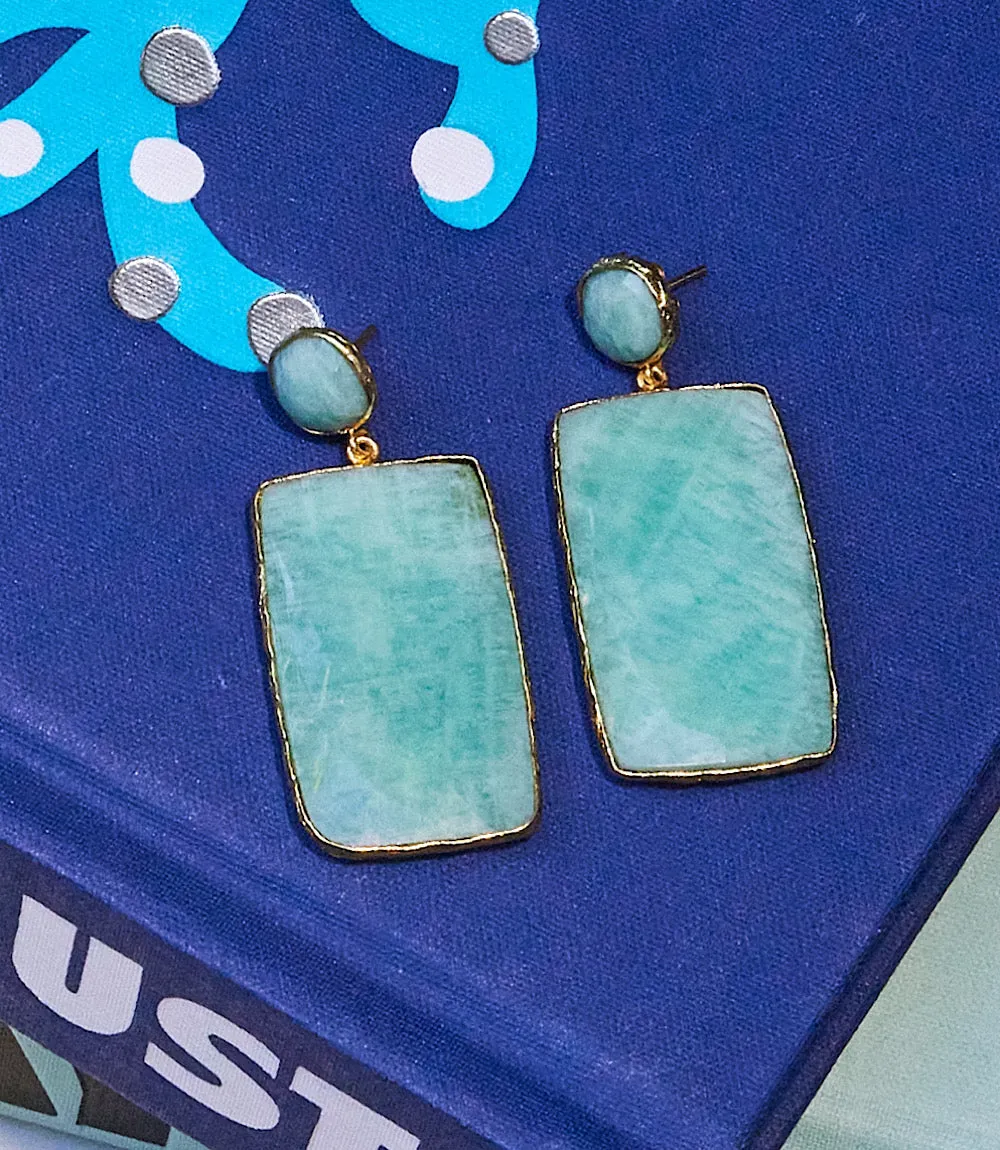 Gemstone Statement Earrings