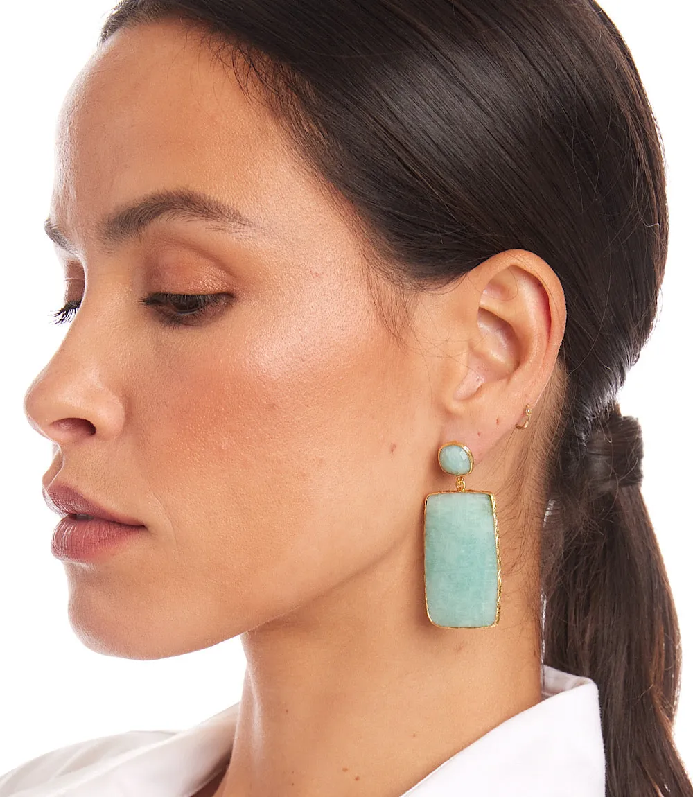 Gemstone Statement Earrings