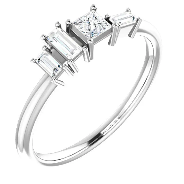 Geometric Diamond Ring