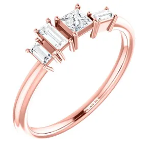 Geometric Diamond Ring
