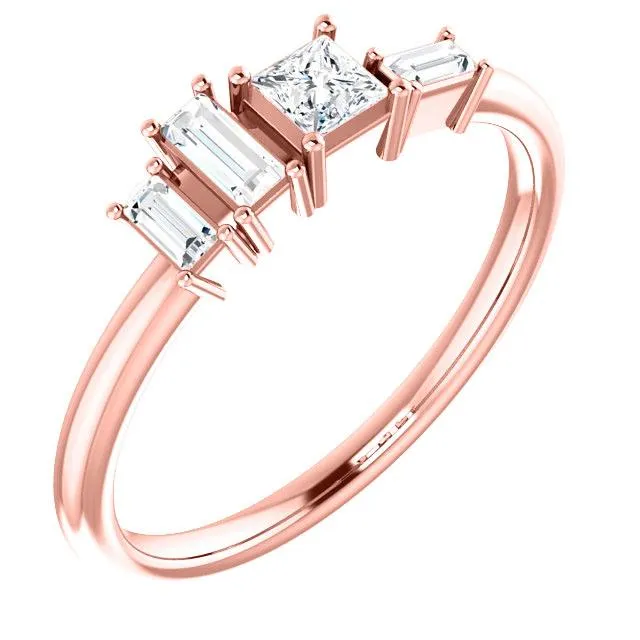 Geometric Diamond Ring