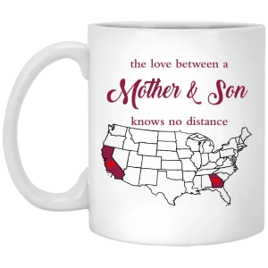 Georgia California The Love Between Mother And Son Mug