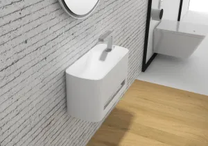 Gia Powder room wall hung stone basin - G38714-1