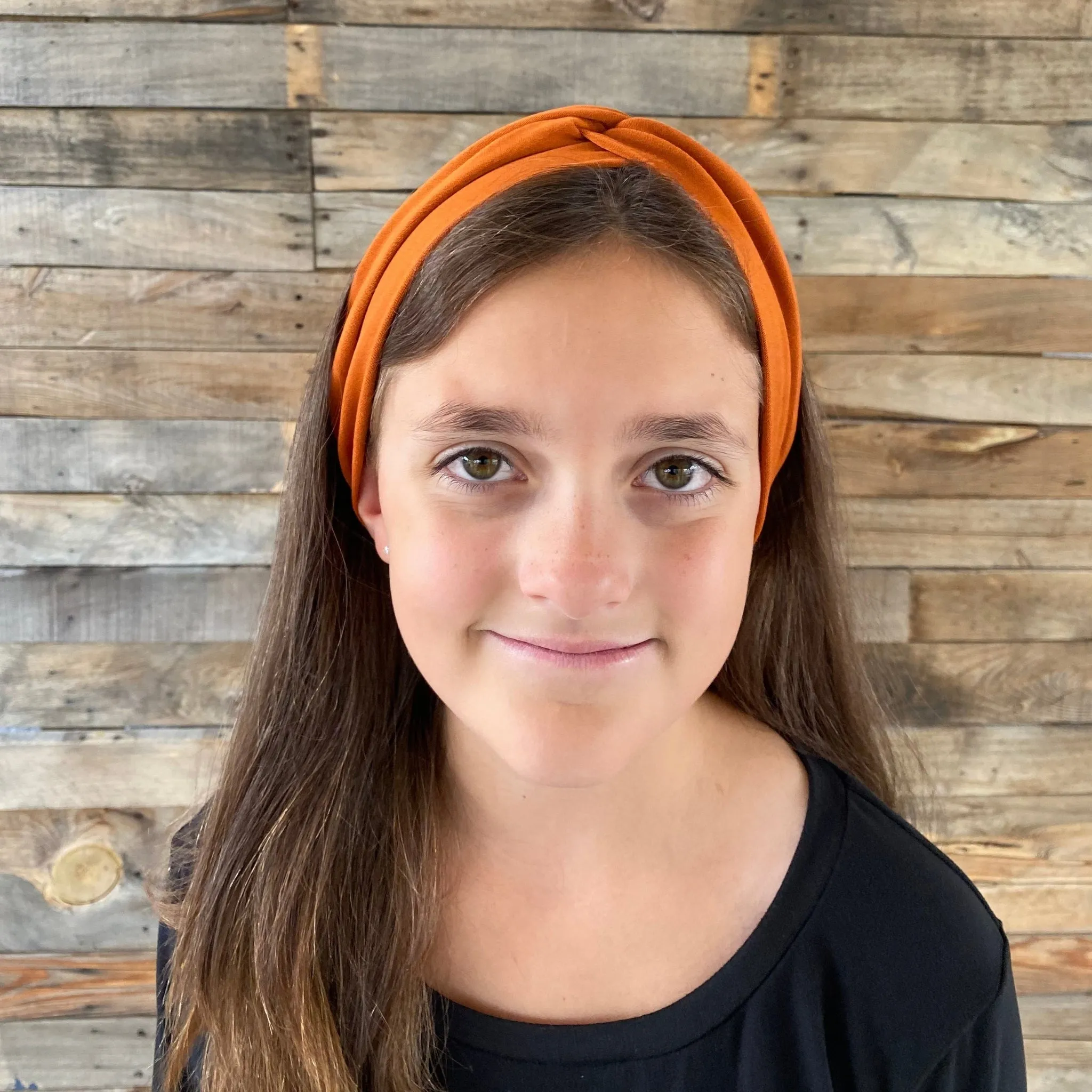Ginger Rust Matte Faux Knot Headband