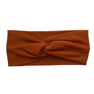 Ginger Rust Matte Faux Knot Headband