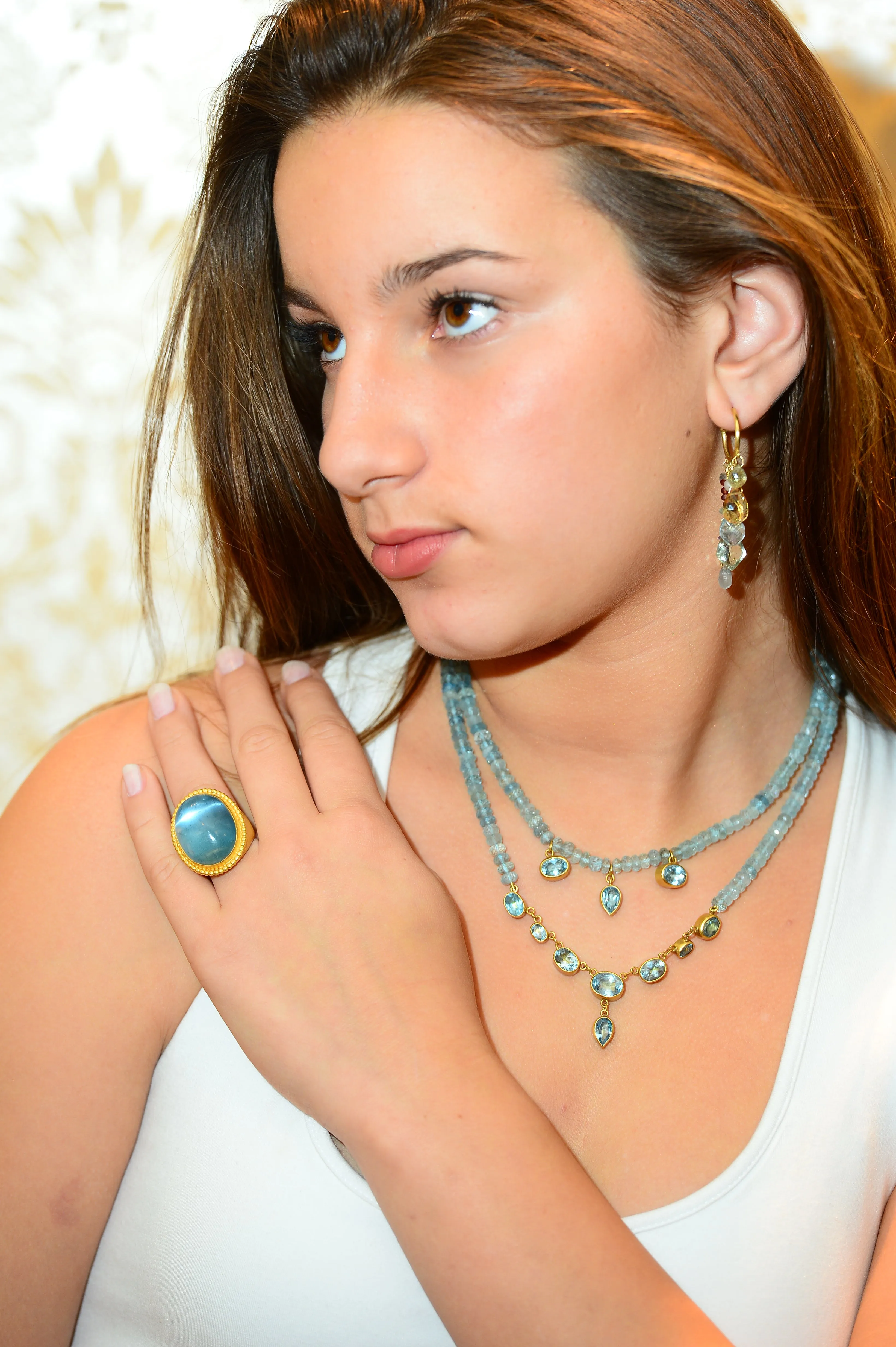 Giza oval statement ring