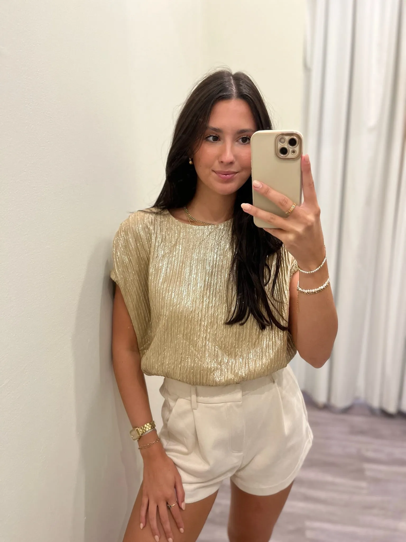GL8381 Slvless Shimmer Blouse