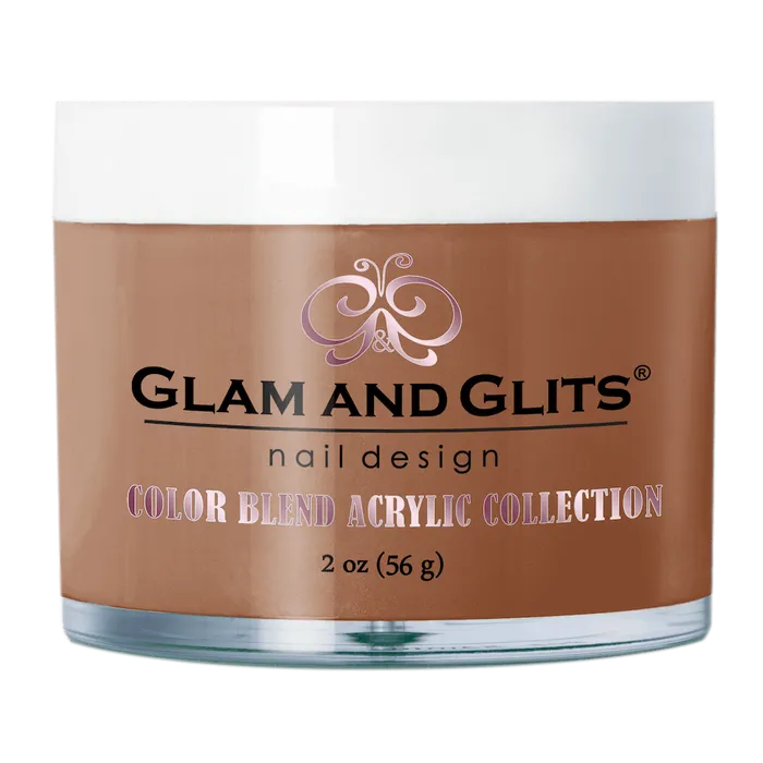 Glam And Glits - Color blend Acrylic Powder - BL3052 Cover Cocoa 2oz