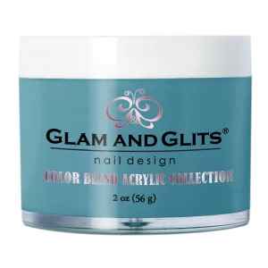 Glam And Glits - Color Blend Acrylic Powder - BL3113 Blue Me Away 2oz