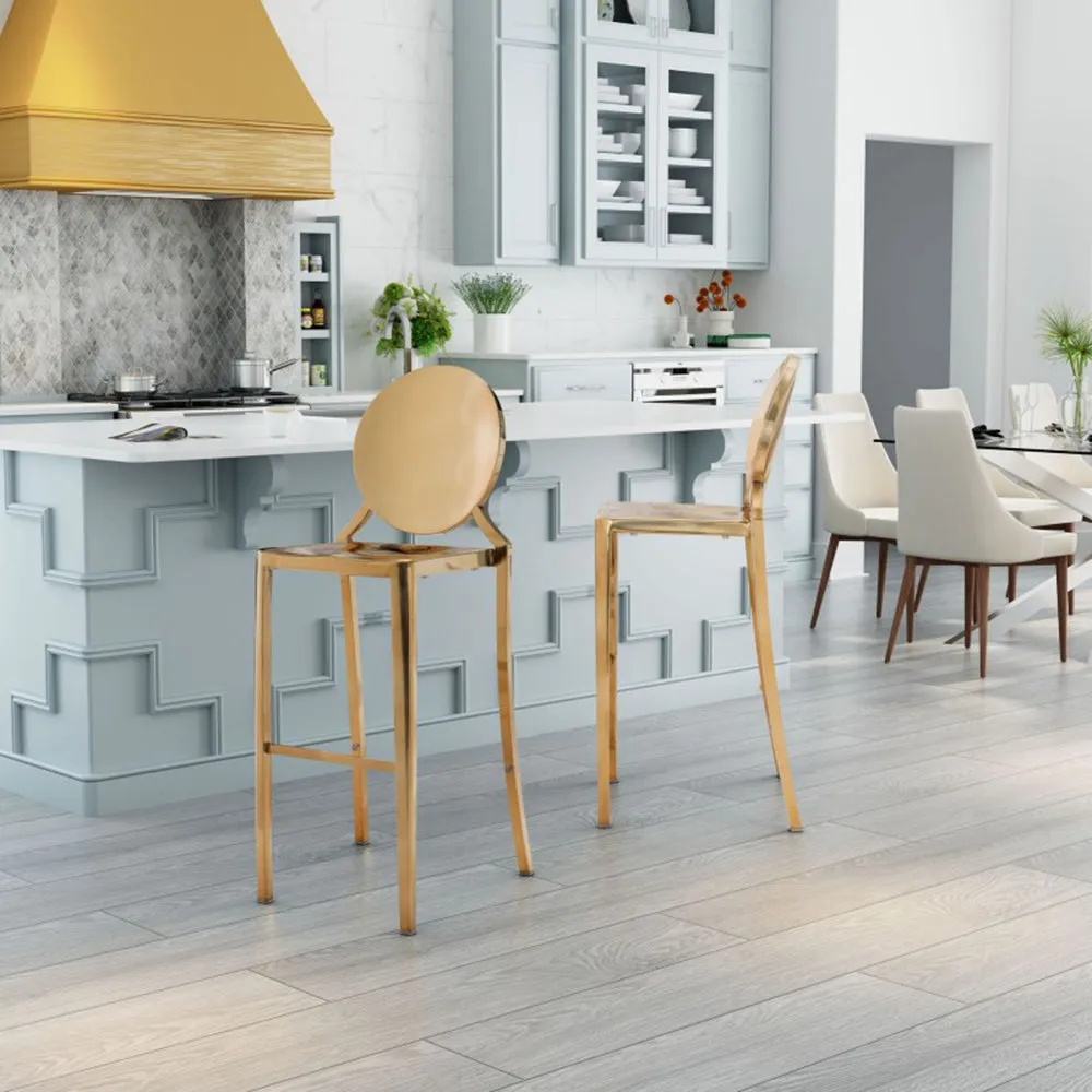 Glam Bar Stool - Gold