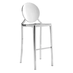 Glam Bar Stool - Silver