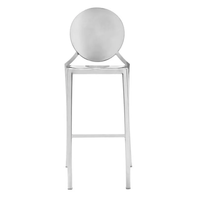 Glam Bar Stool - Silver