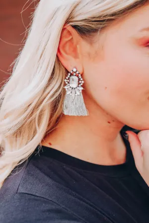 Glam Earrings - Grey