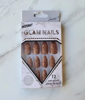 Glam nails brown