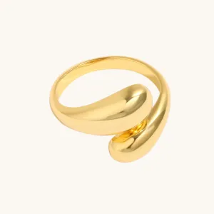 Gold Adjustable Statement Ring
