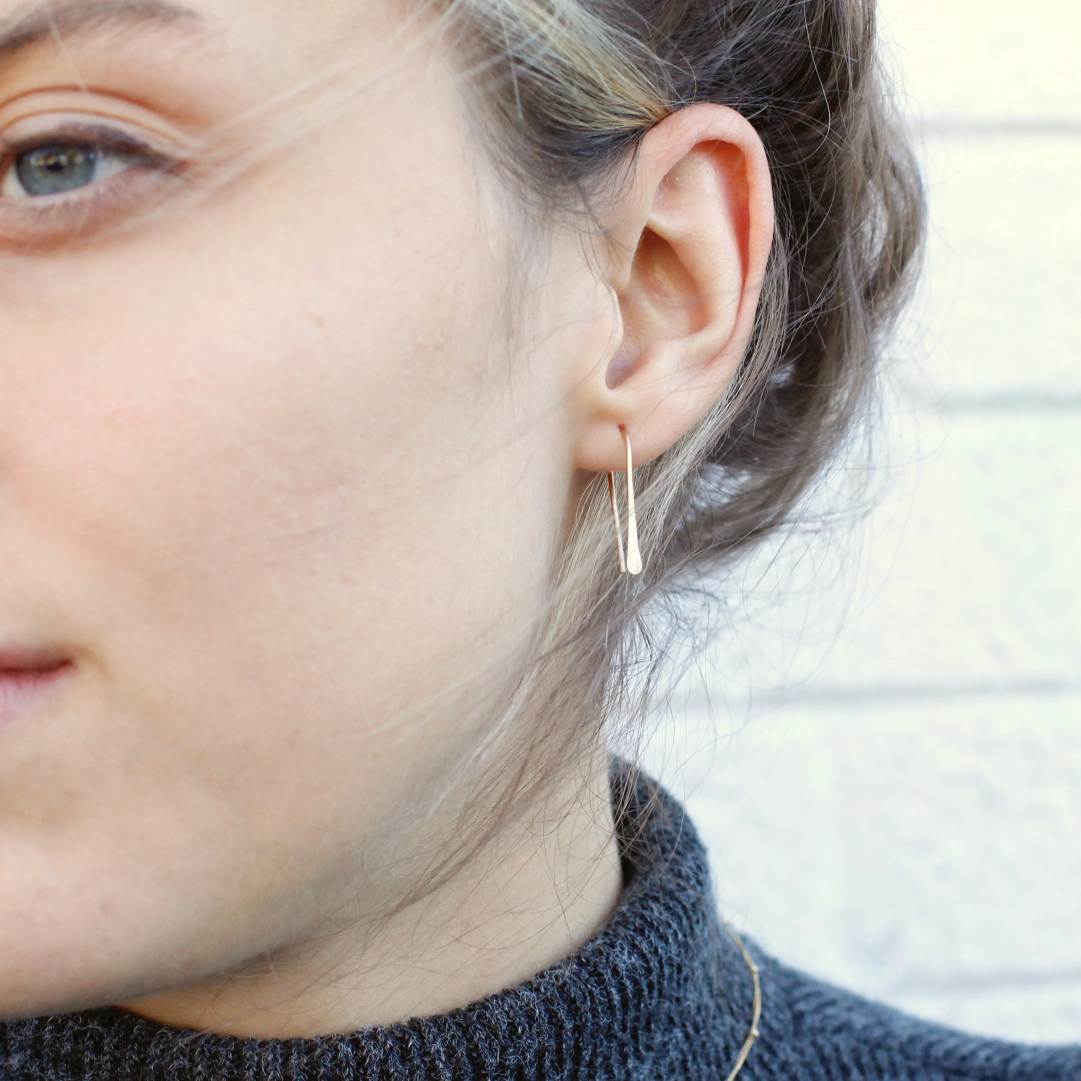 Gold Hook Earrings