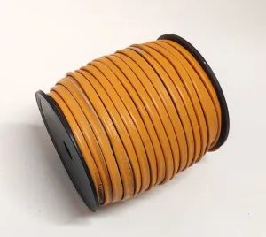 Gold Tan Slashed Cowhide Leather Cord Piping  5/16" (3 yds) 2095XDB