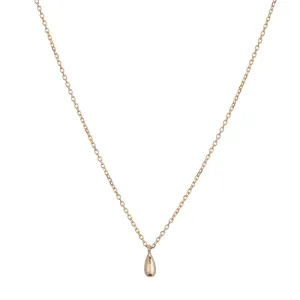golden drop pendant necklace
