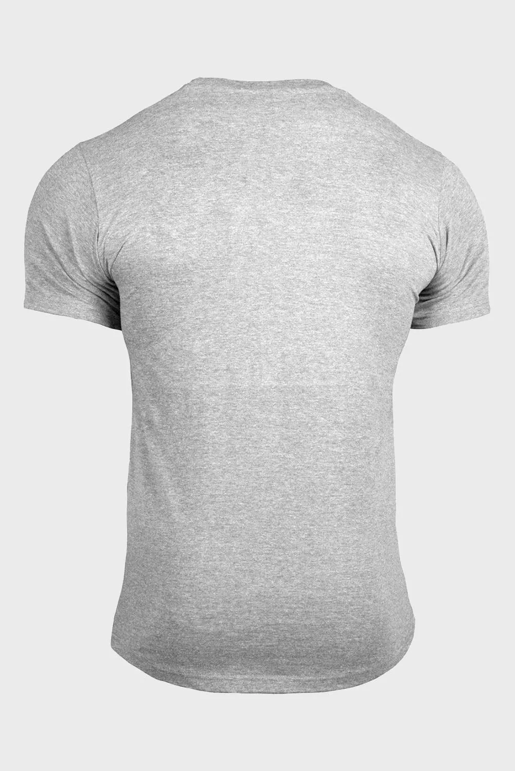 Gray American Flag Plant Graphic Print Muscle Fit Men's T Shirt