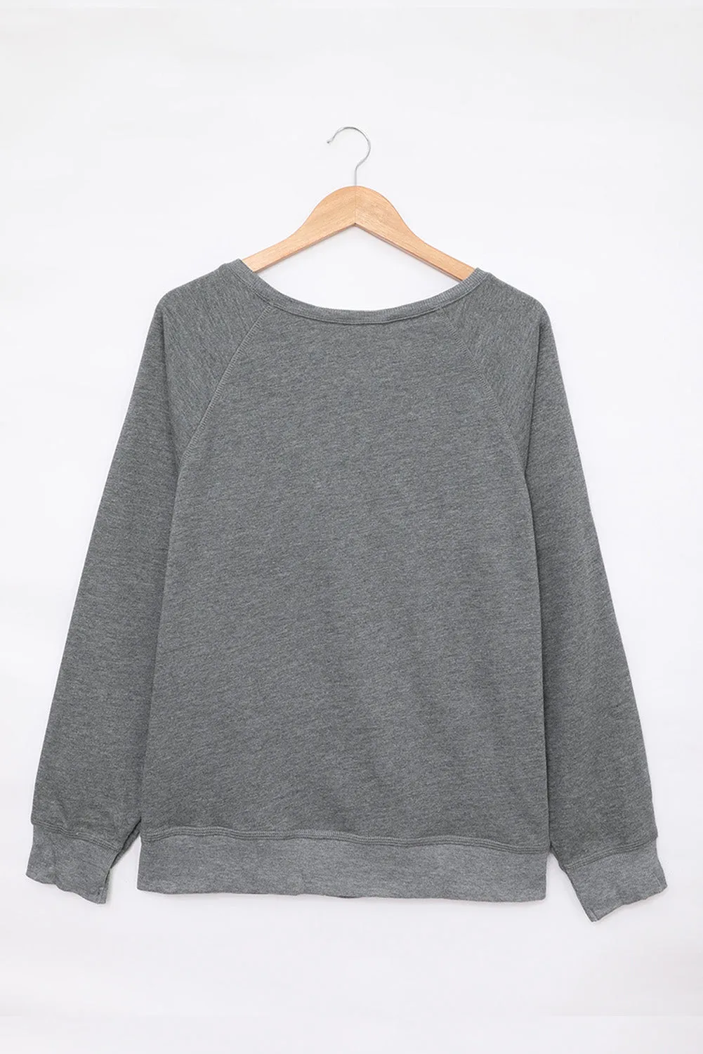 Gray LEGGINGS Leaves & LATTES Please Graphic Sweatshirt