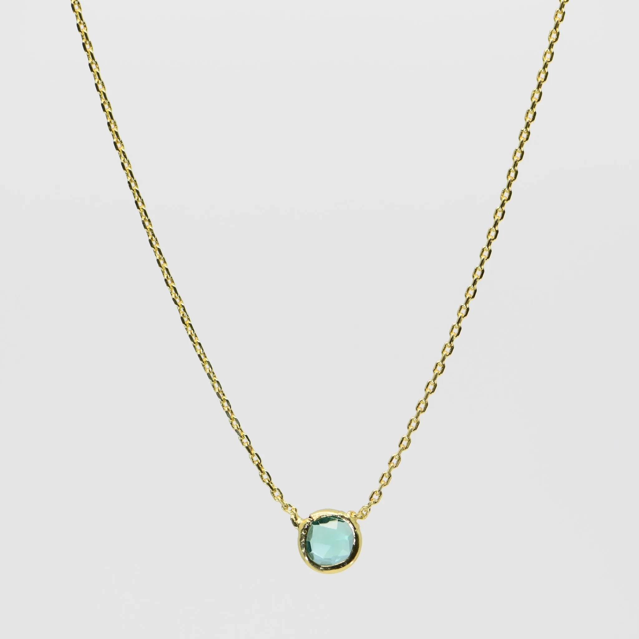 Green Apatite Spirit Stone Necklace - Gold