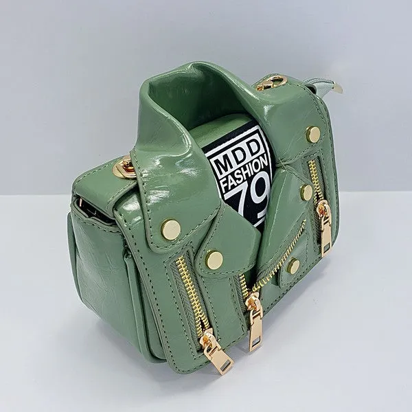 Green Jacket Fashionable Handbag
