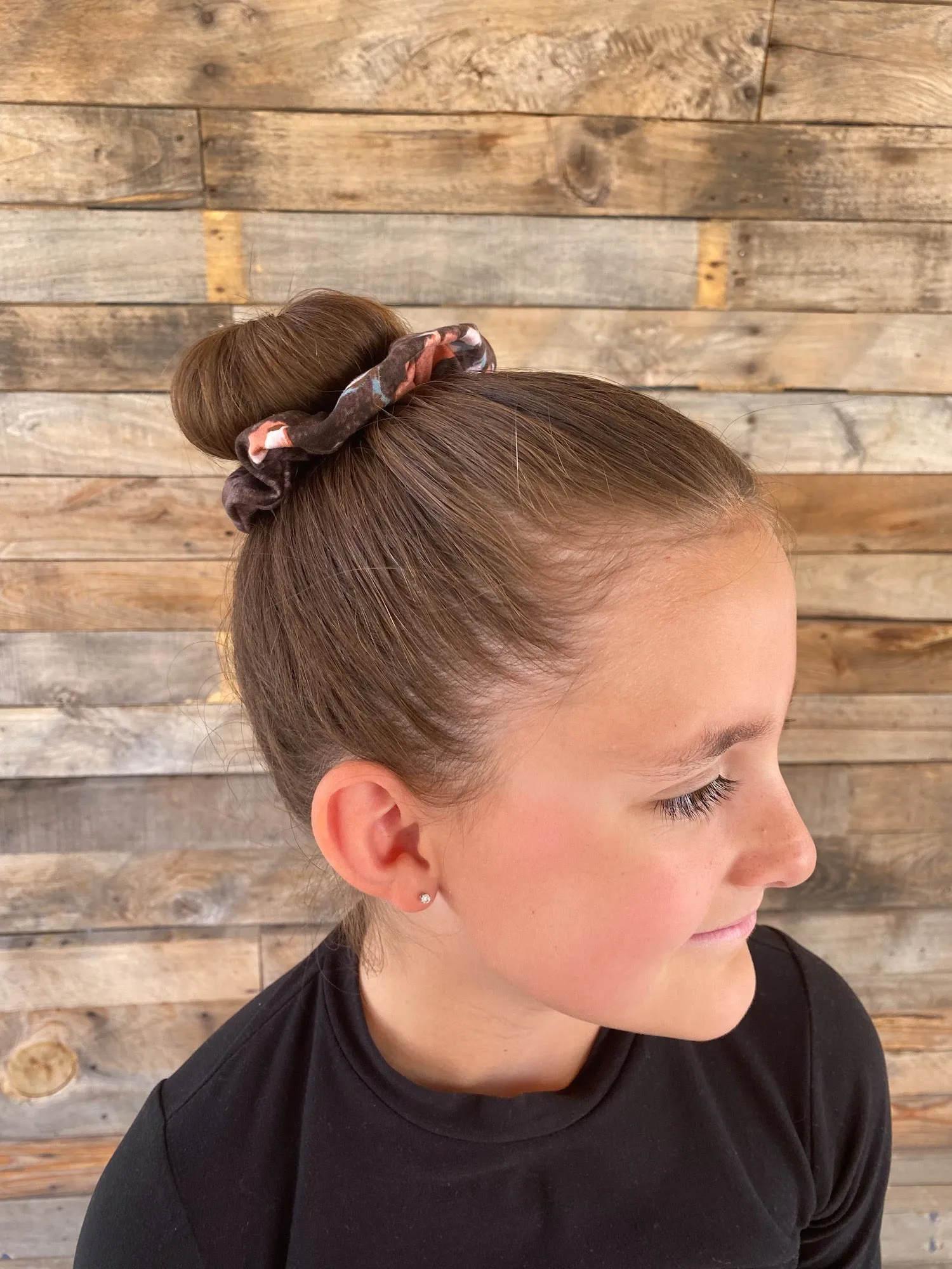 Grunge Floral Scrunchie